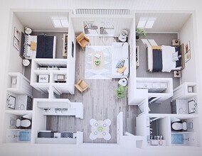 2 Bedr / 2 Bath 2259 floor plan